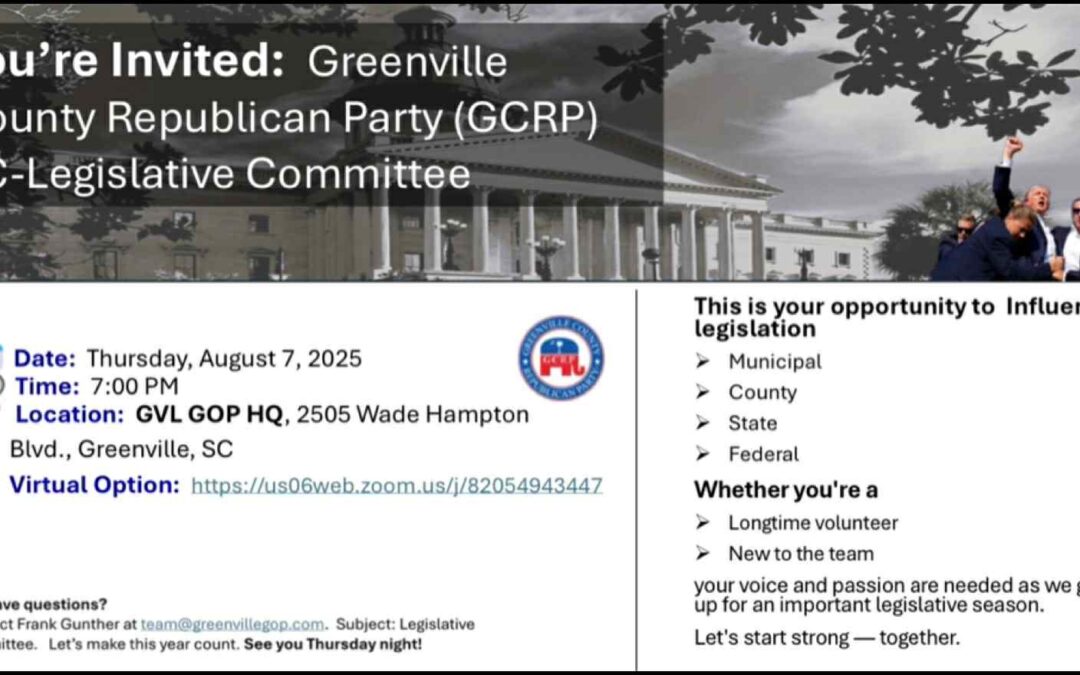 GCRP Legislative Committee Meeting August 7, 2025