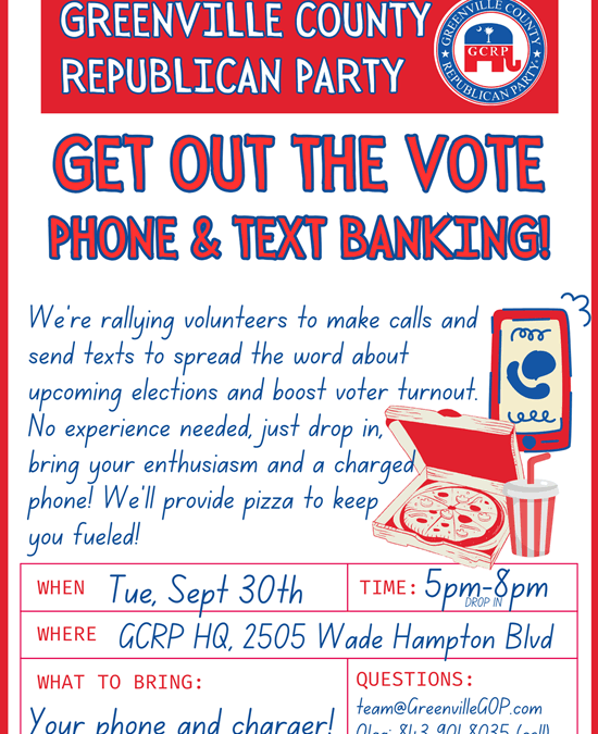 Get Out The Vote Phone & Text Banking October 30, 2025