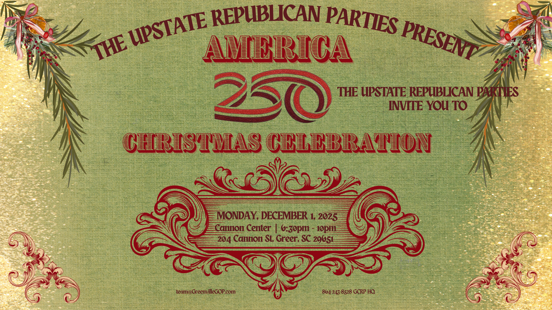 2025-10-27 – Upstate Christmas Celebration Facebook COver