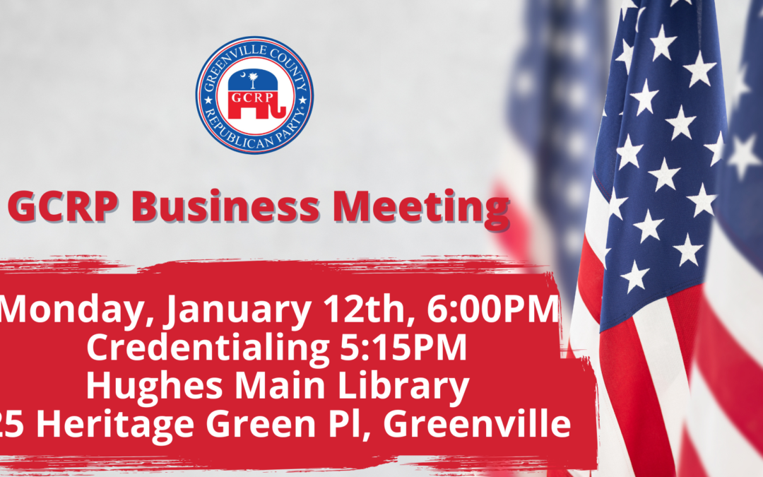 GCRP Business Meeting Monday January 12th 2026