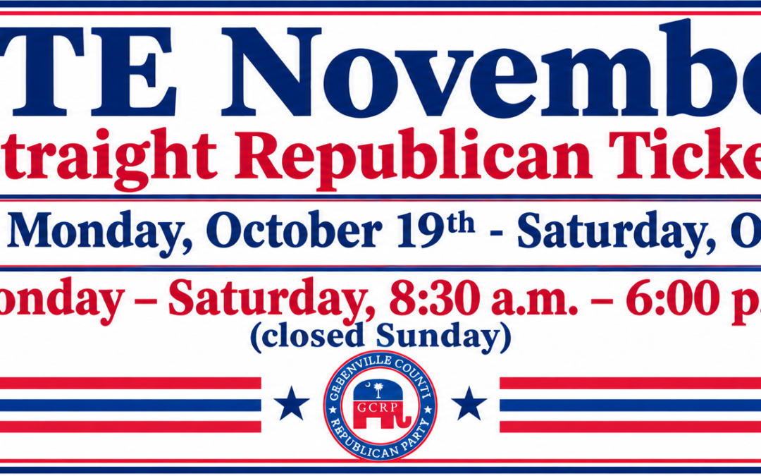 Vote Straight Republican Ticket on November 3
