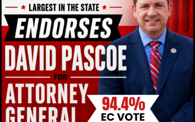 Greenville County Republican Party Endorses David Pascoe  for SC Attorney General with 94.4% Supermajority Vote